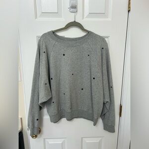 Grey Gap Crewneck with Black Stars